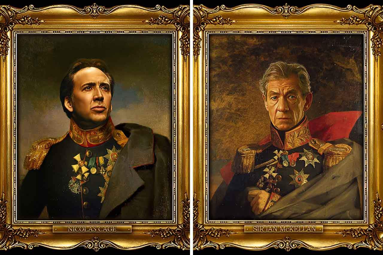 You are currently viewing Artist Turns Famous Actors Into Russian Generals