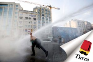 Read more about the article Watch Turkish People Getting Hit By Water Cannons